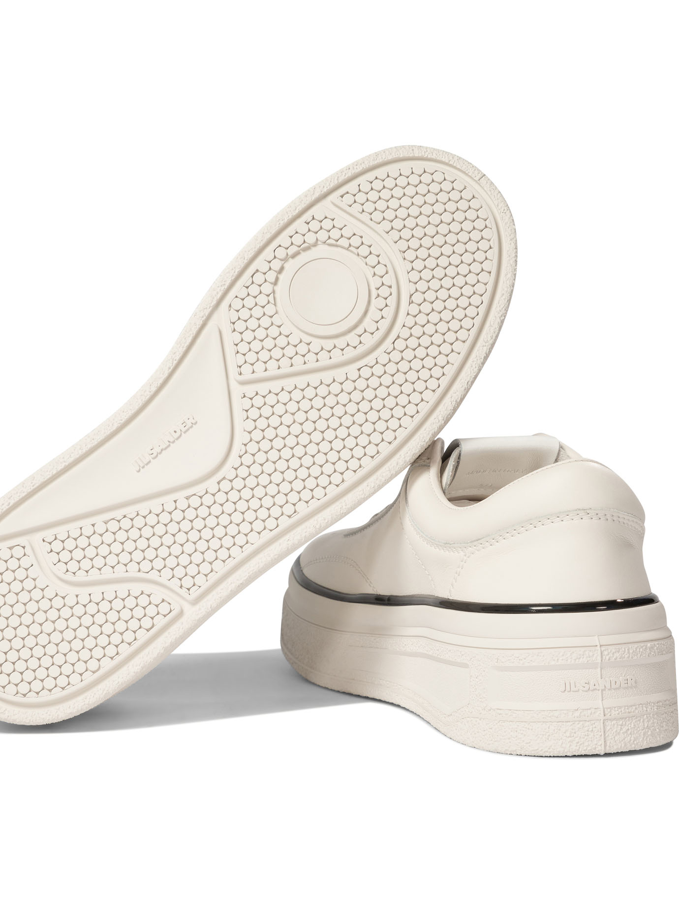 JIL SANDER White Sneakers with contrasting profiles